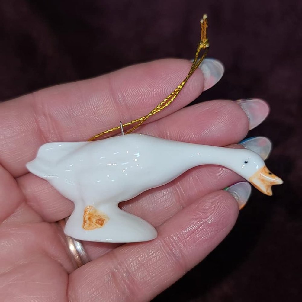 honking christmas goose ornament